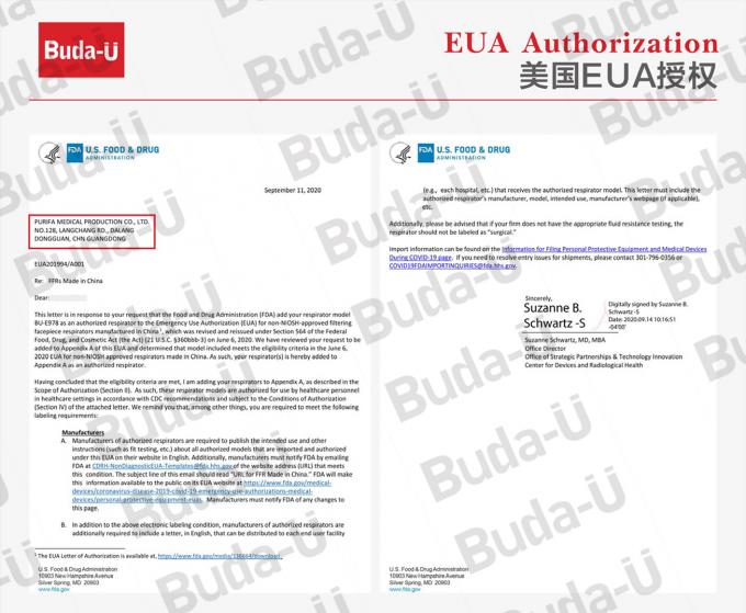 Autorização de Buda-U FDA EUA