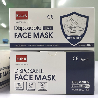 Máscara protetora médica para Covid, máscara protetora de 3 camadas da poluição do ar