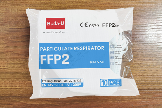 Respirador ínfimo não tecido descartável da máscara protetora do CE 0370 e do FDA, respirador FFP2 protetor com Earloops
