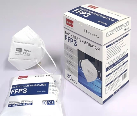 Máscara protetora de Earloops FFP3, partículas que filtram o meio respirador da máscara protetora, eficiência da filtragem da máscara protetora FFP3 99%