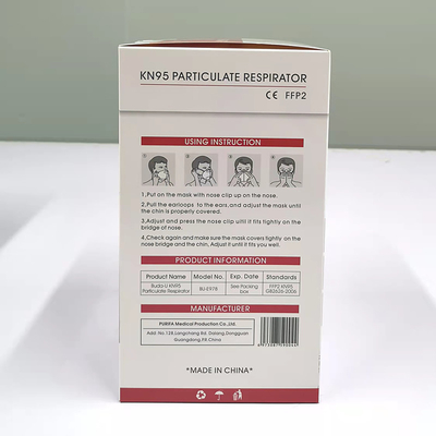 O respirador KN95 aprovado EUA mascara GB2626-2019 o padrão 40pcs branco