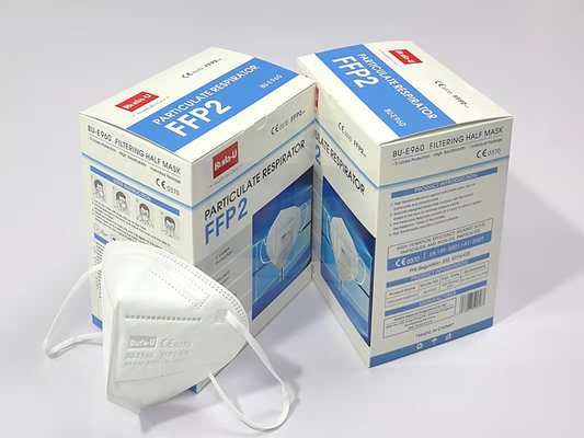 BU-E960 máscaraes protetoras do adulto FFP2 com a certificação e o dispositivo do CE dos laços da orelha alistados