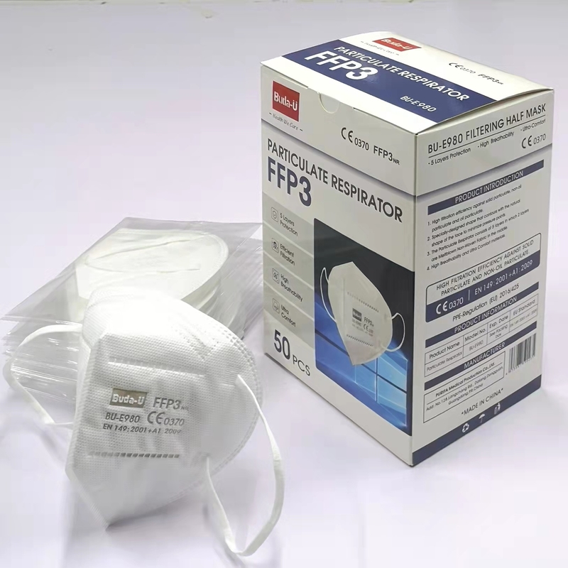 Máscara protetora não tecida da tela, máscara protetora descartável, máscara de poeira FFP3, FFP3 respirador ínfimo CE0370, FDA